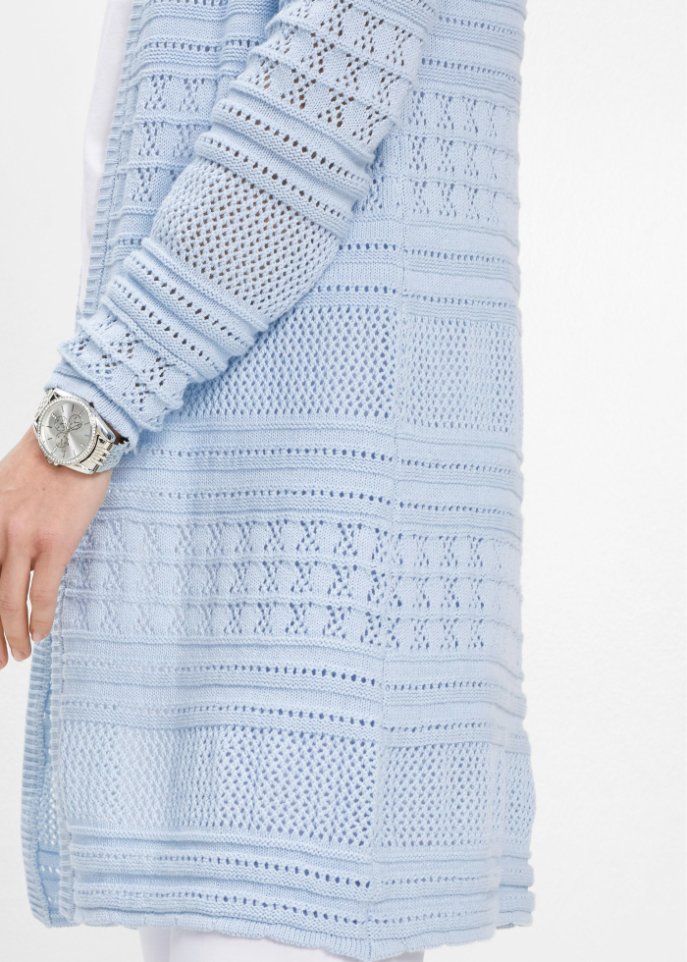 Strickjacke mit Leinenanteil