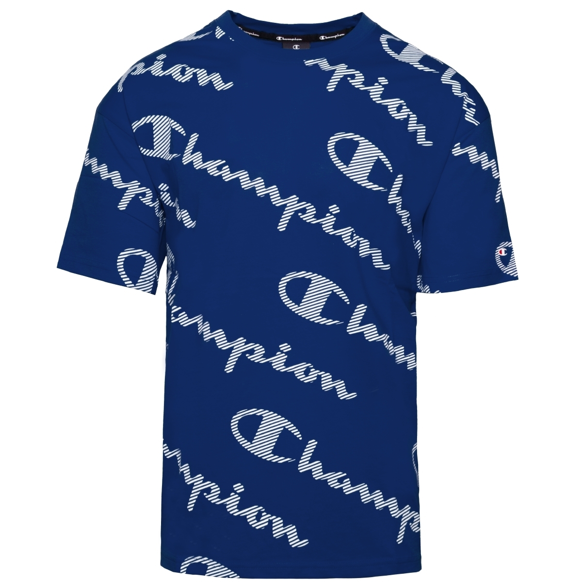 Champion Crewneck T-Shirt blau