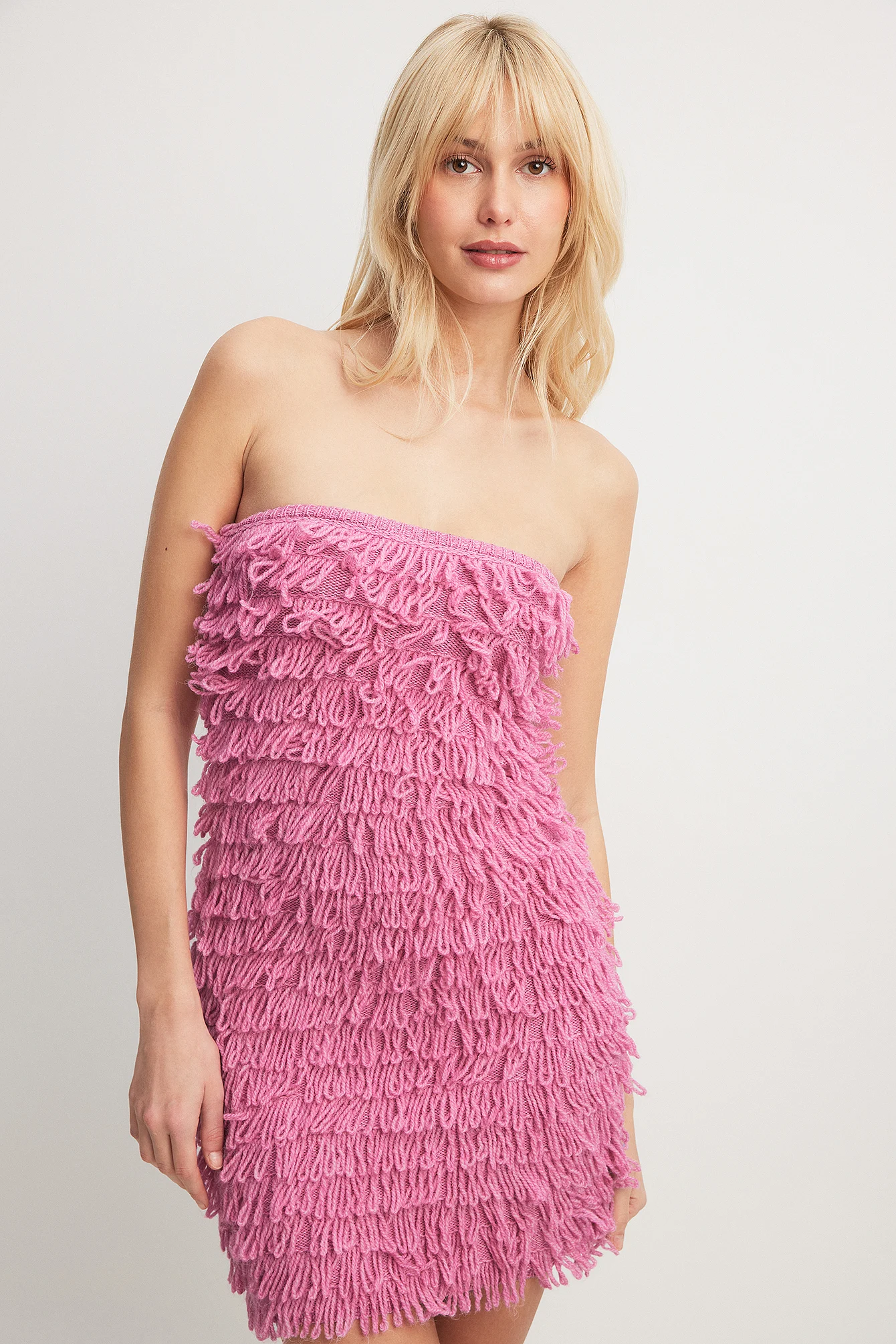 Mini-Strickkleid mit Schleifendetail