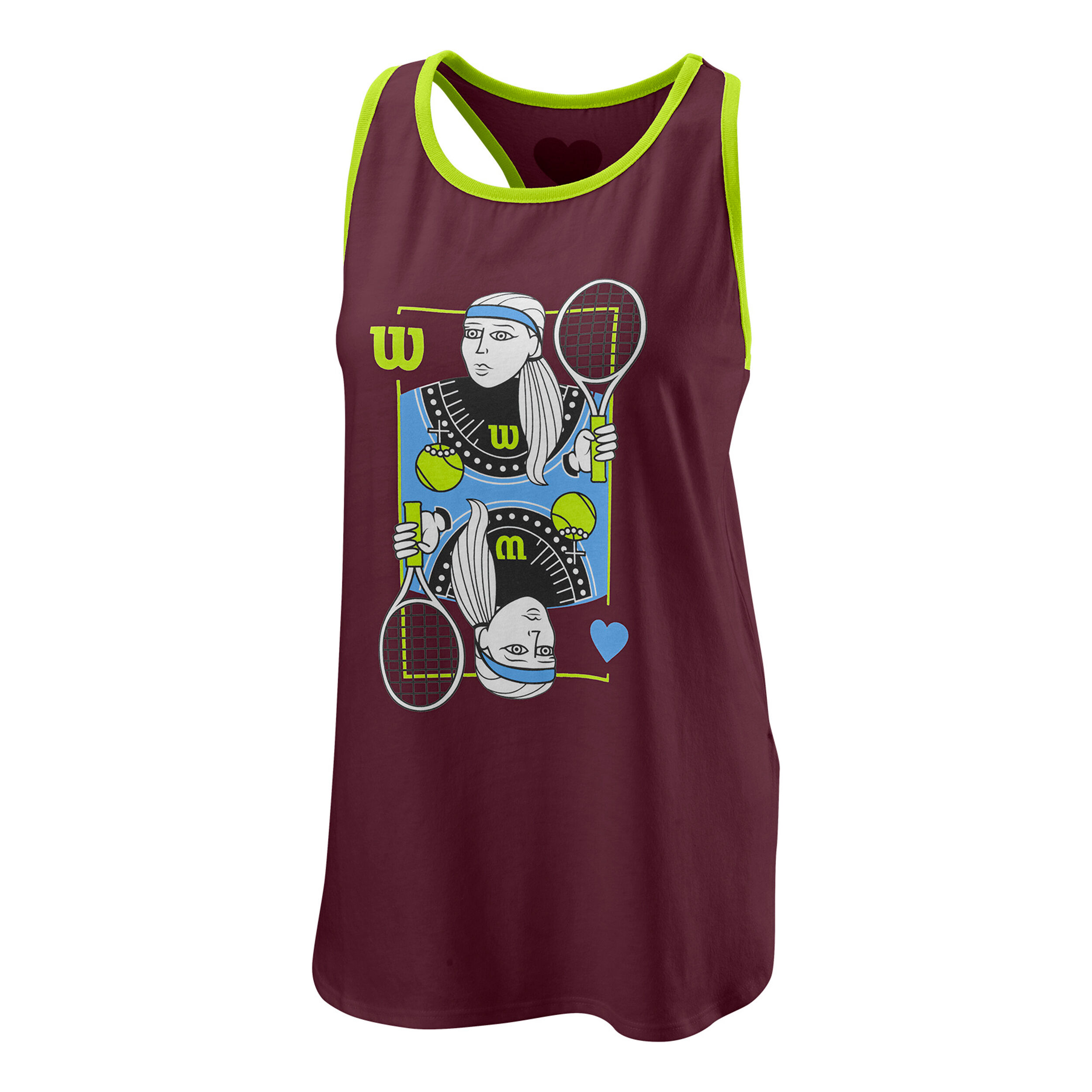 Queen Tech Tank-Top Damen - Weinrot