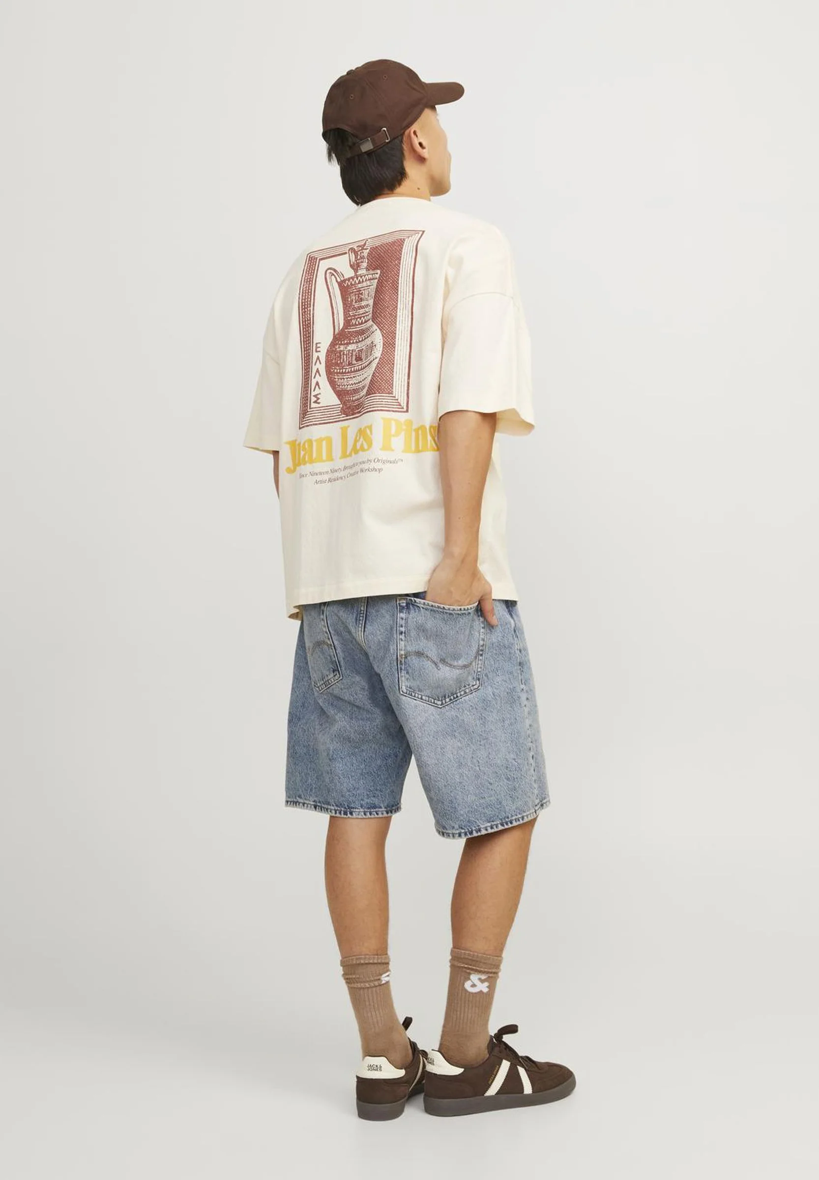 Jack & Jones ITONY ORIGINAL - Pantalones cortos vaqueros