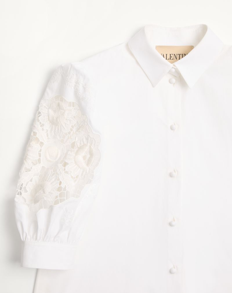 Camisa de algodão popeline