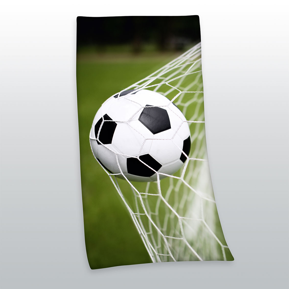 Herding Fußball Velourstuch, Größe: 150 x 75 cm