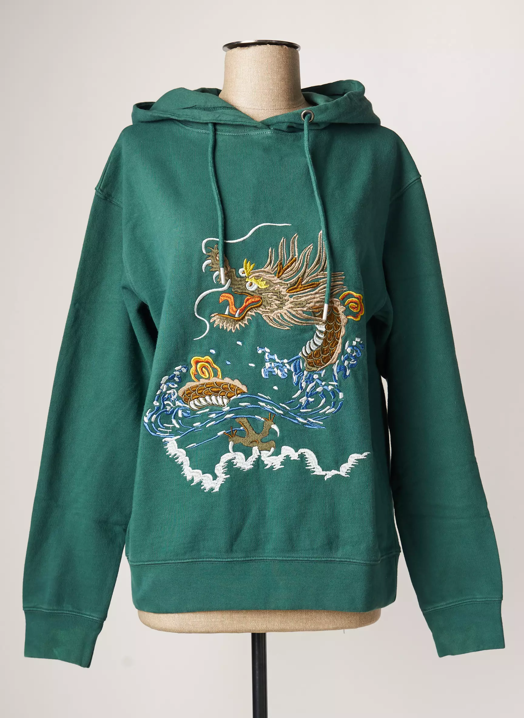 Rose Garden Sweat Capuche Femme couleur vert