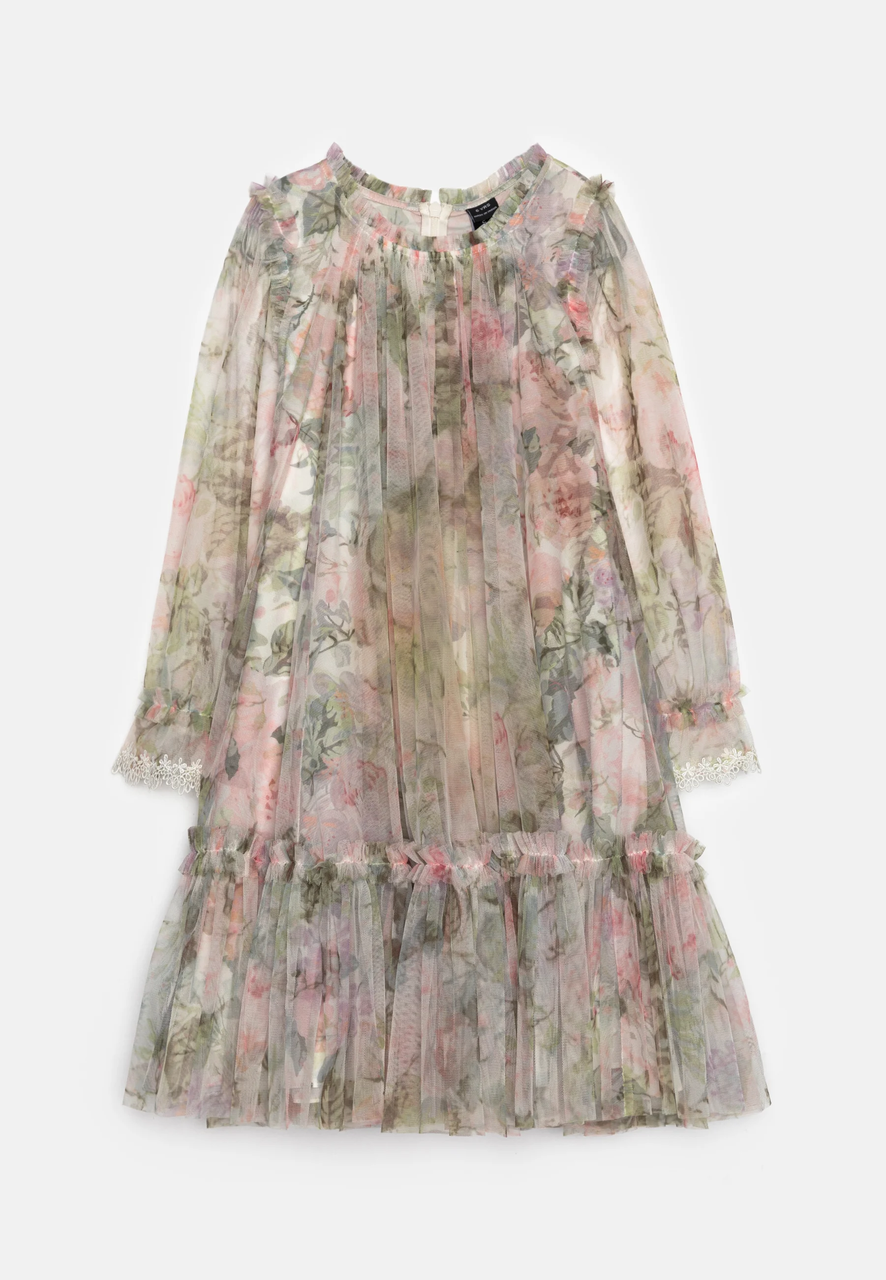 VESTIDO INFANTIL DE MANGA LARGA EN COLOR ROSA POLVO DE Needle & Thread - Vestido elegante