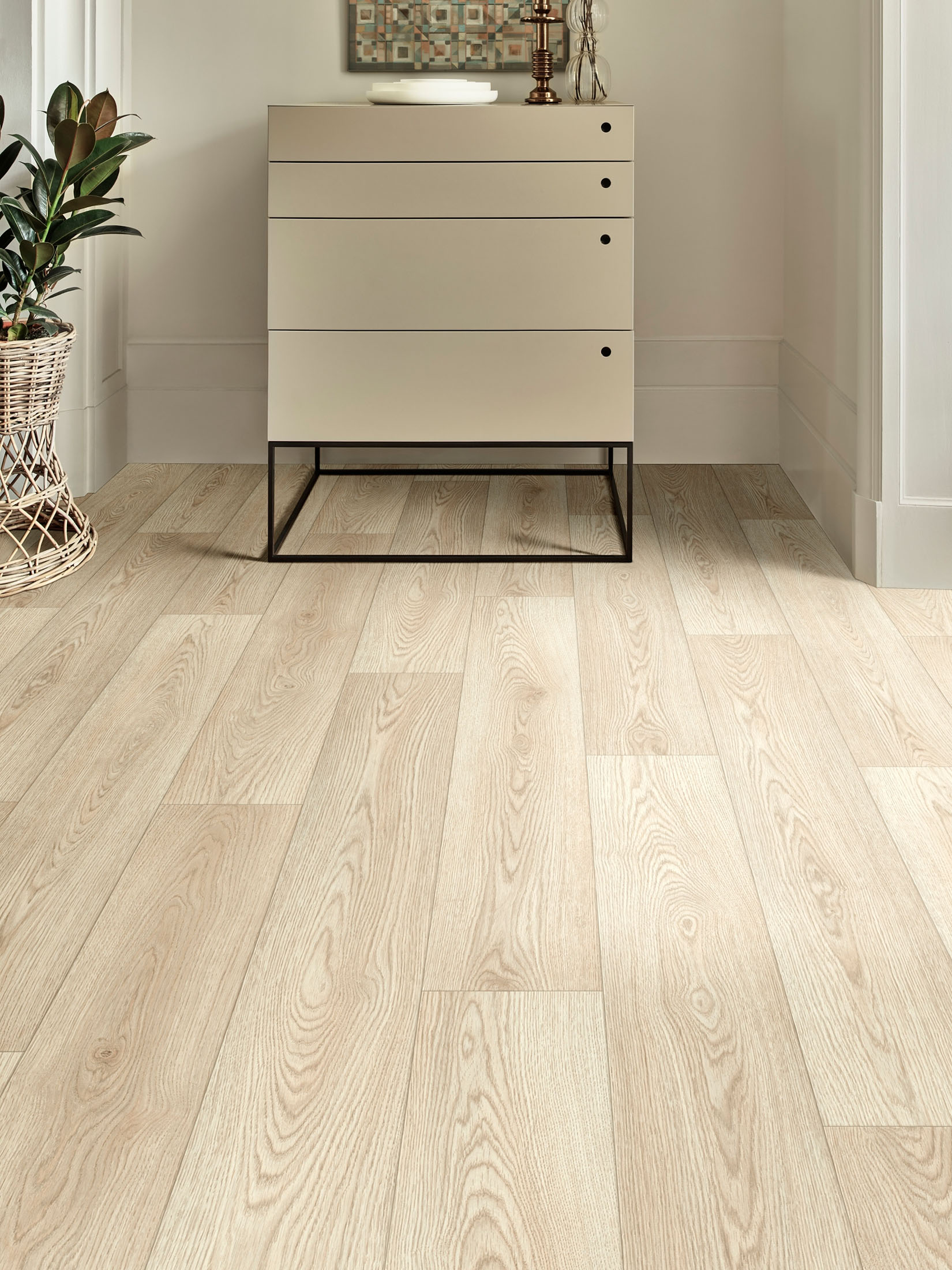 Aargau Vinyl-Rollenware, Eiche Creme D533