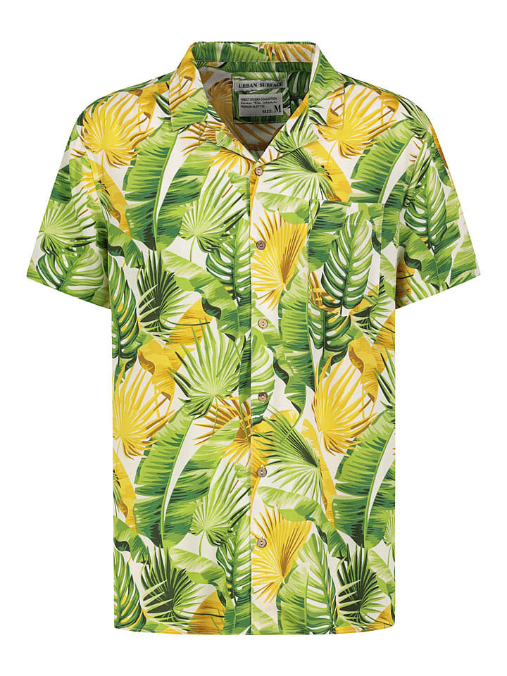 Authentic Style Hemd - Regular fit - in Gelb/ Grün günstig kaufen