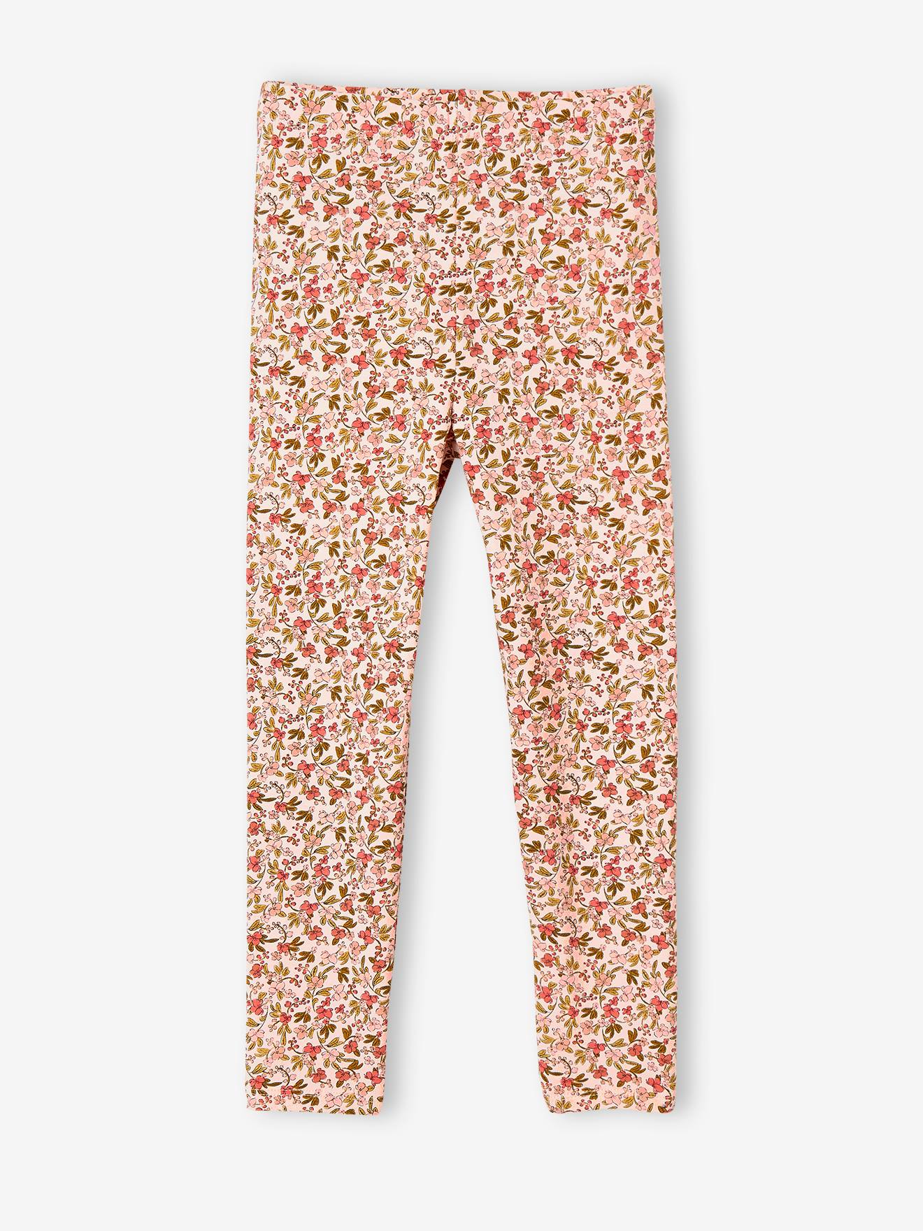Legging fille imprimé vert de gris