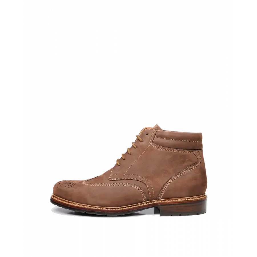 Heinrich Dinkelacker - Stiefeletten JANOSCH K FULL-BROGUE M Nubukleder - braun