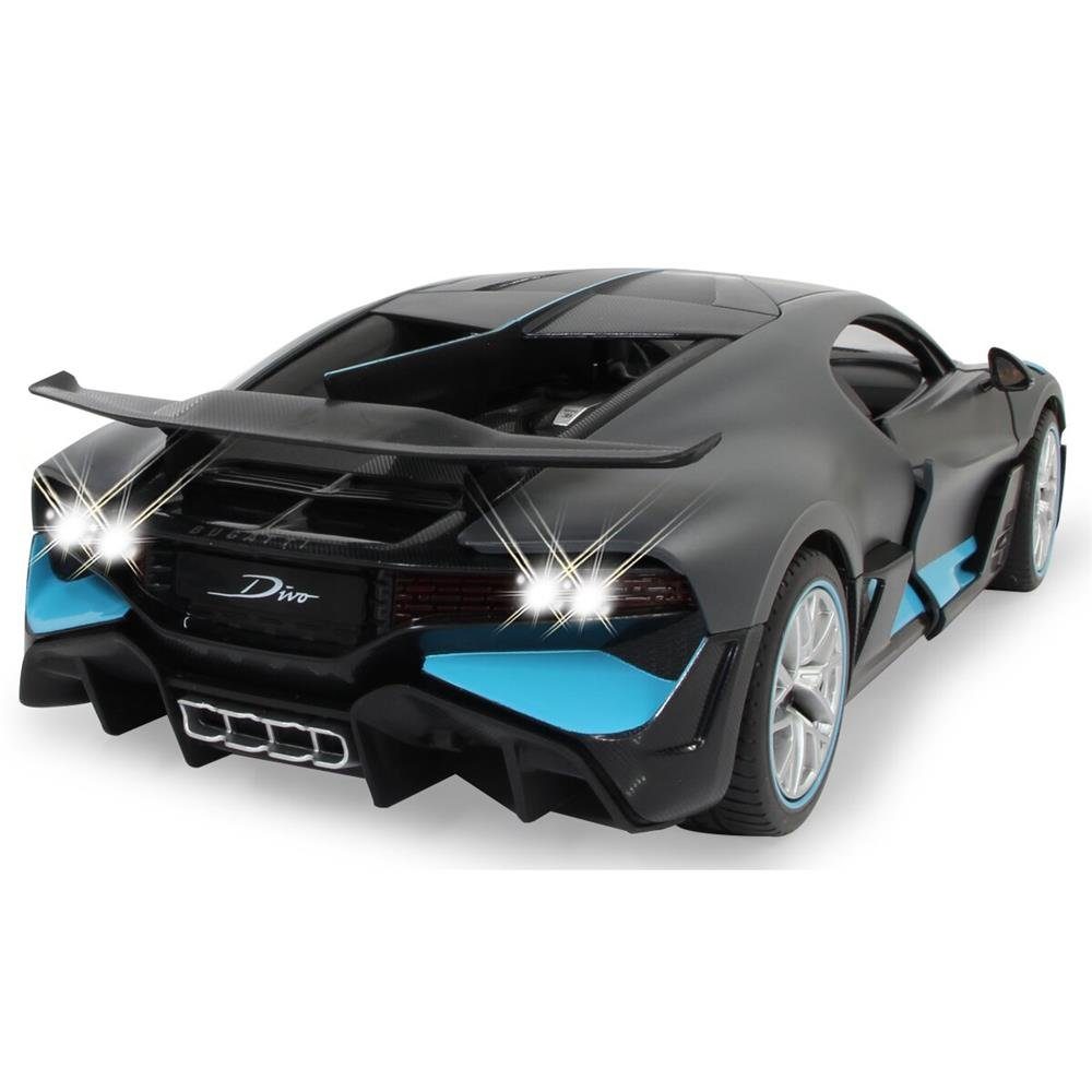 Jamara RC-Auto Bugatti Divo 1:14 grau 2,4GHz Tür manuell, Ferngesteuertes Auto mit LED Fahrlicht
