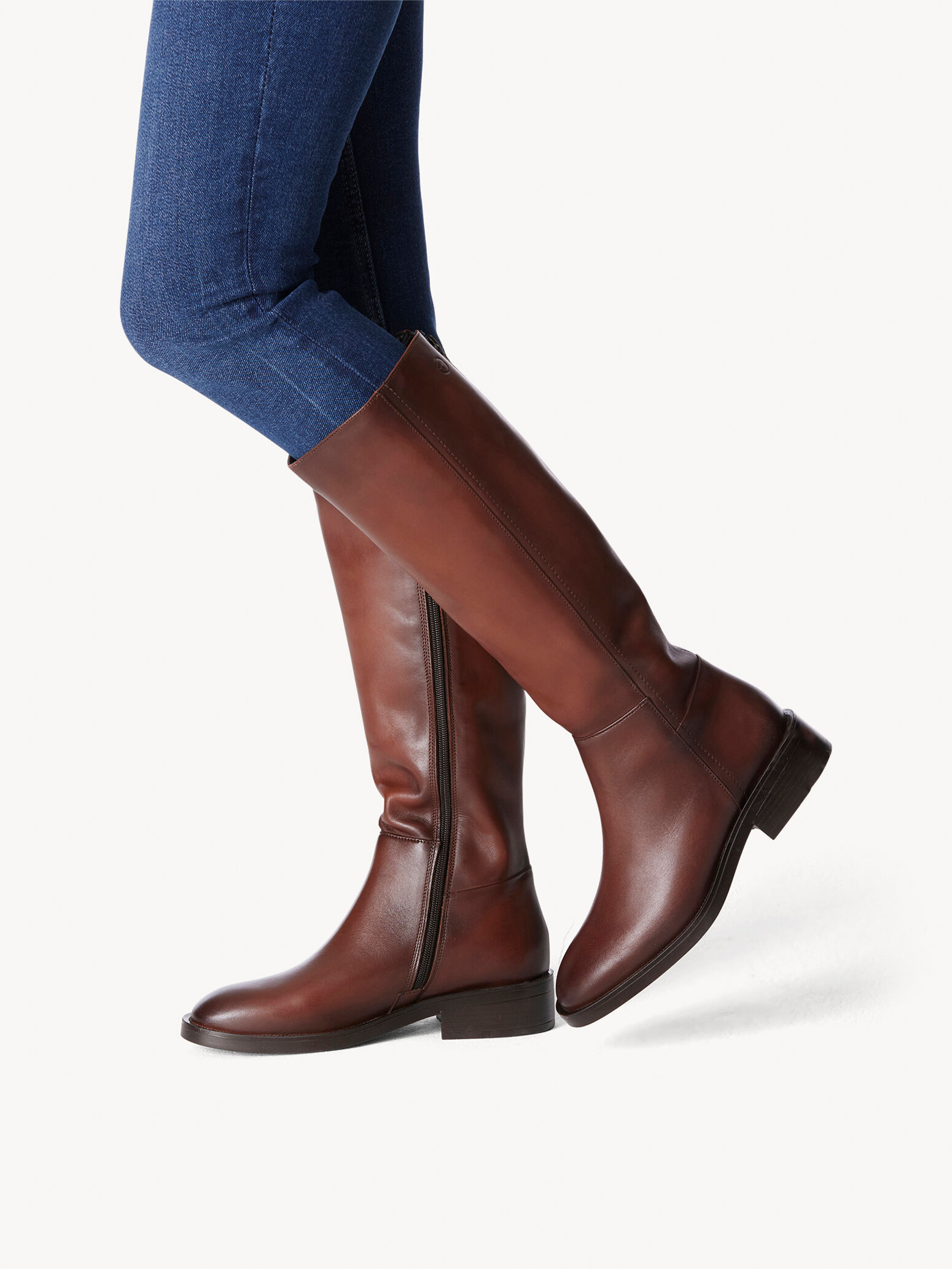 Bottes en cuir - marron