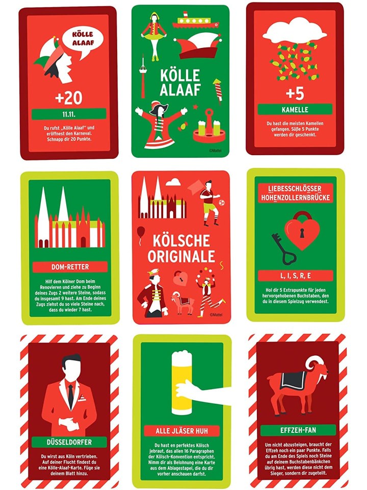 Mattel Scrabble - Dialekt-Edition: Kölsch in mehrfarbig günstig kaufen onesize