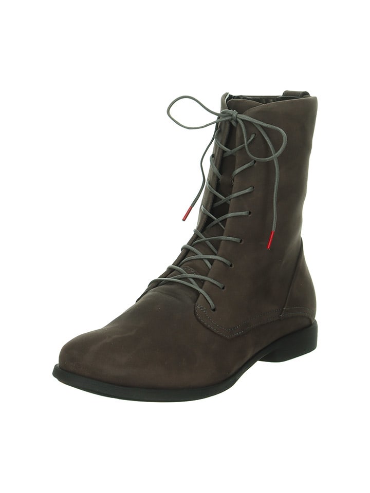 Think! Leder-Boots in Anthrazit günstig kaufen