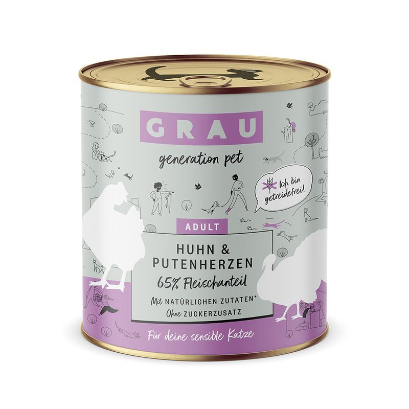 Sparpaket GRAU Adult Getreidefrei 12 x 800 g
