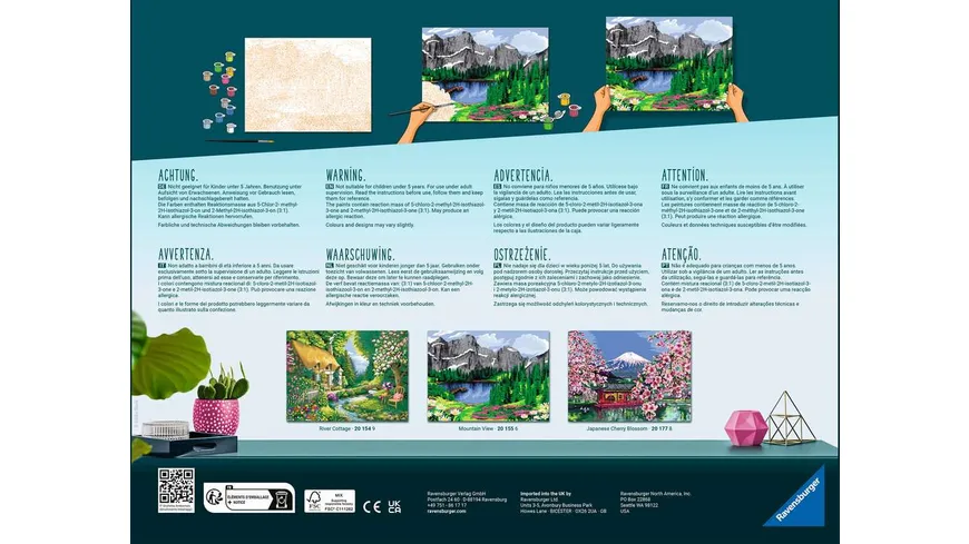Ravensburger Beschäftigung - CreArt - Malen nach Zahlen 20177 – Japanese Cherry Blossom
