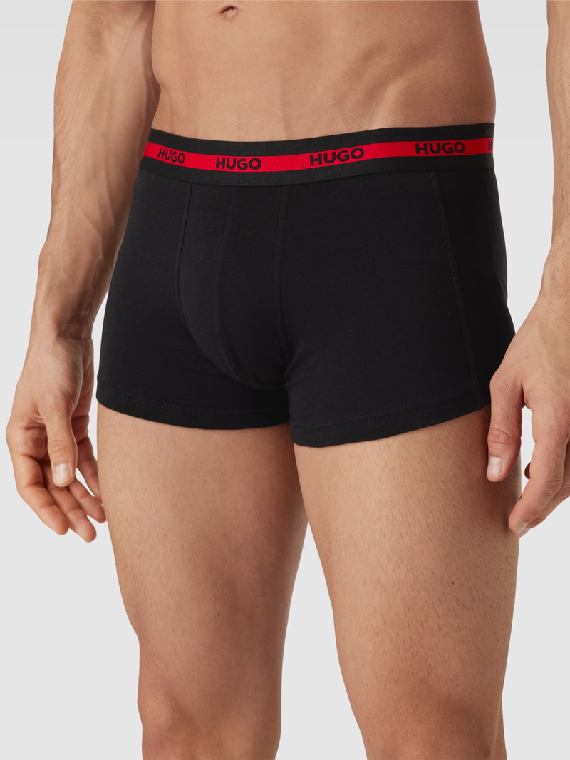 Trunks mit Logo-Bund in schwarz
