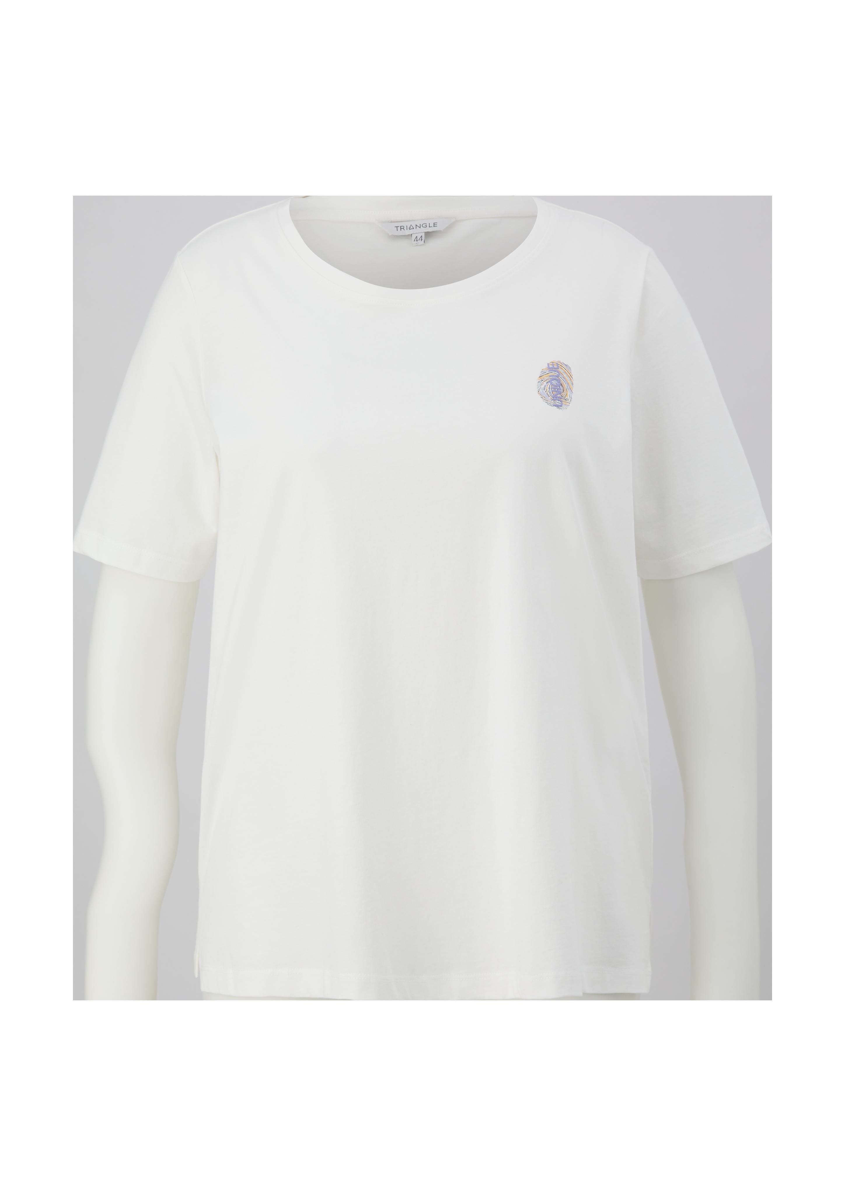 T-Shirt mit gummiertem Print  2135867-02D1