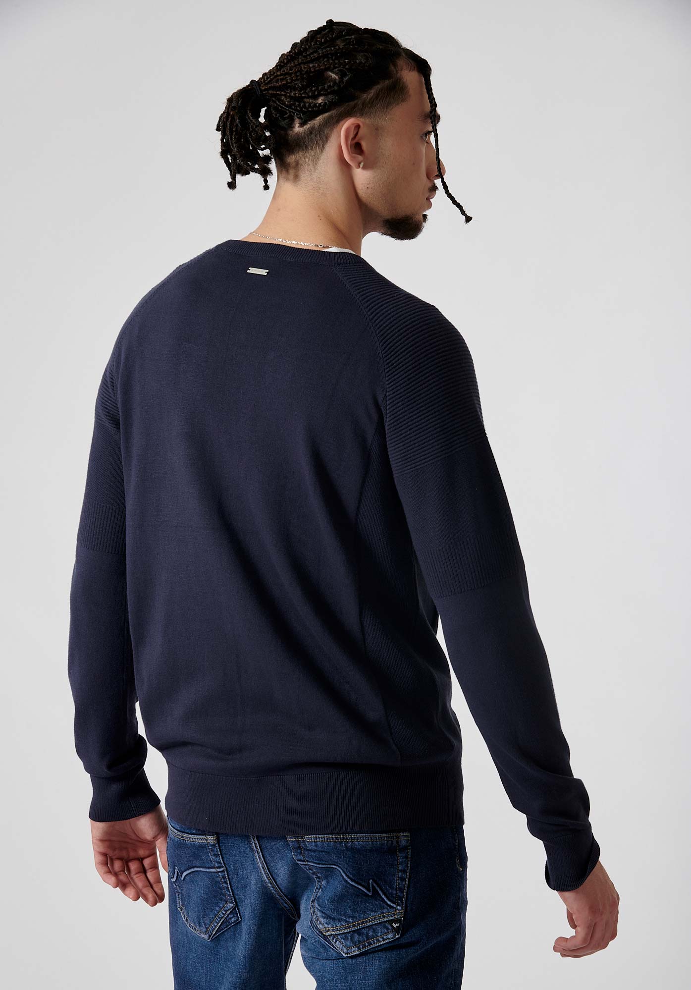 MAYER  Pull bleu homme