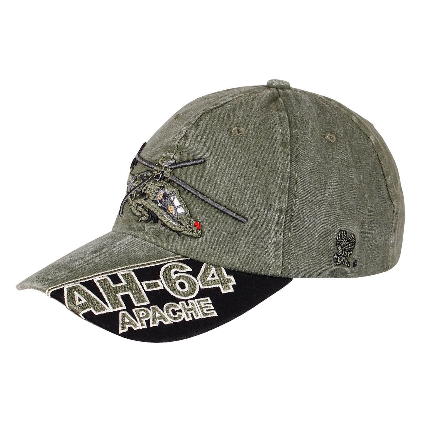 Baseball Cap AH-64 Apache stone washed