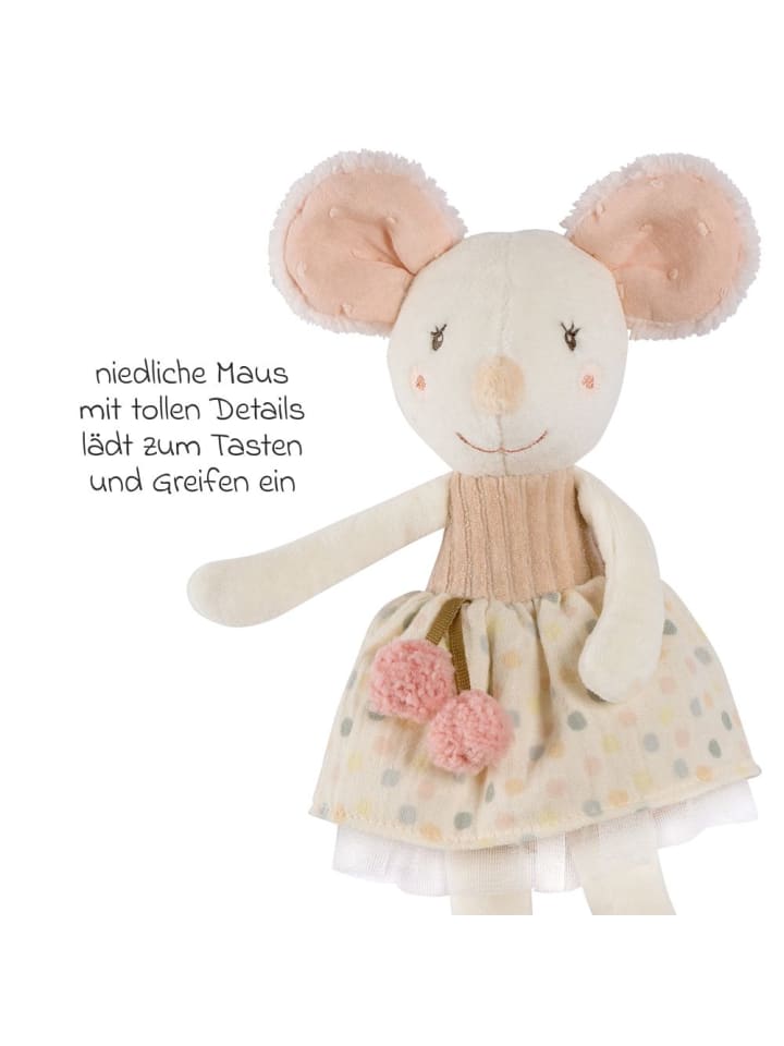 Fehn Spieltier Bean Bag Maus 30 cm - feehnlan in rosa,beige günstig kaufen onesize