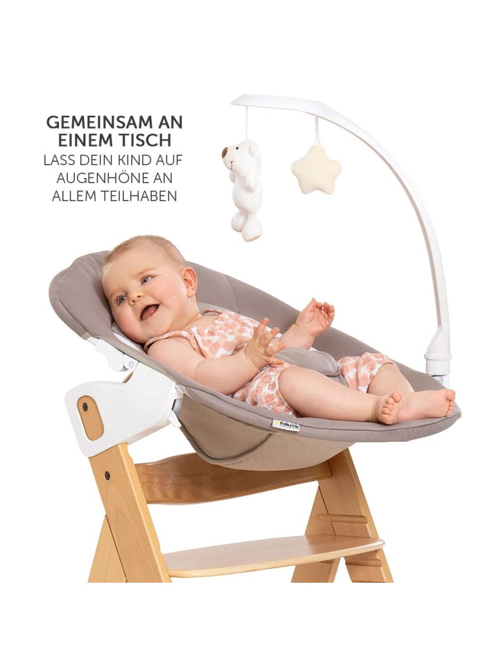 Hauck Alpha Move Natur Newborn Set - 5-tlg. Hochstuhl in beige,grau günstig kaufen onesize
