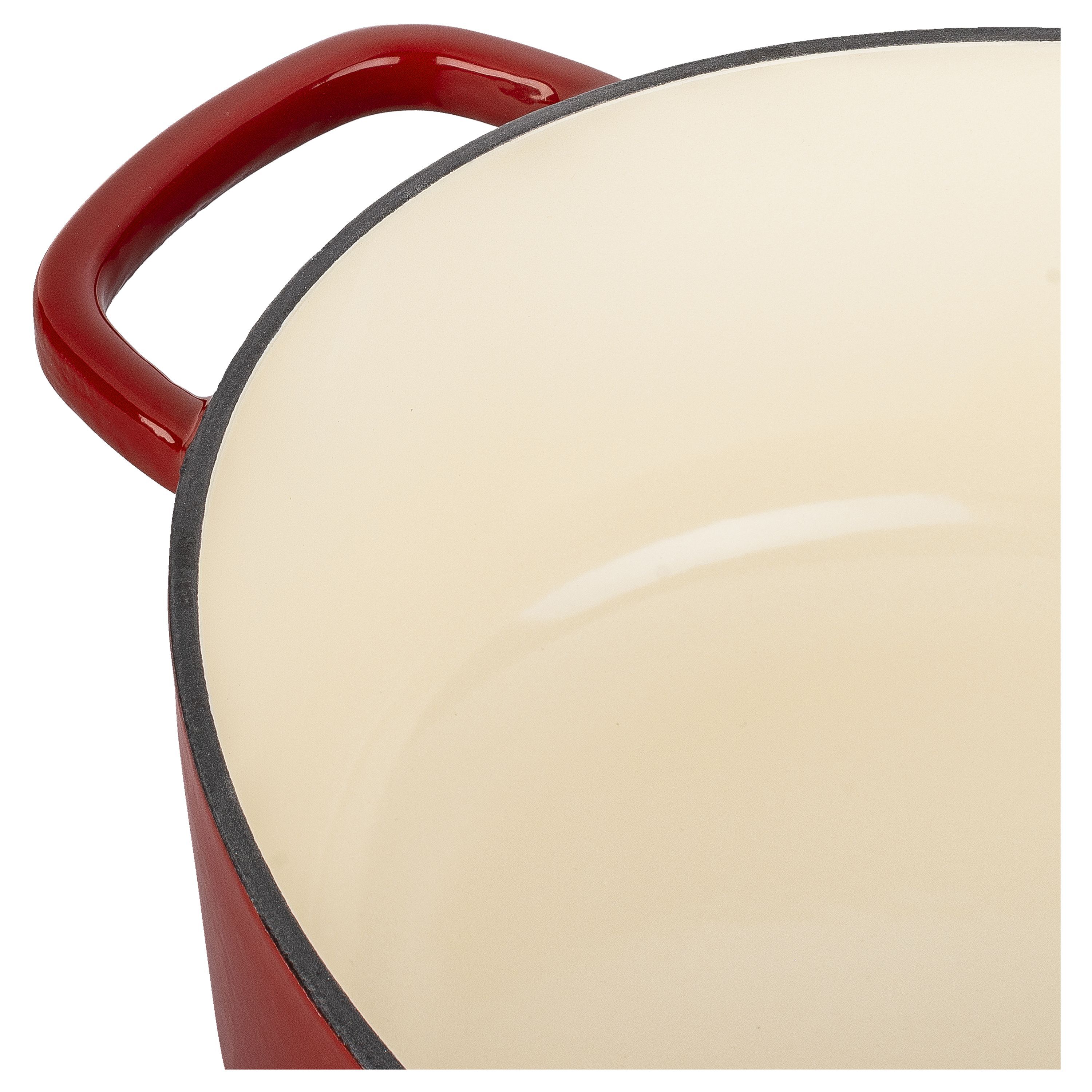 Cocotte 37 cm, oval, Rot, Gusseisen