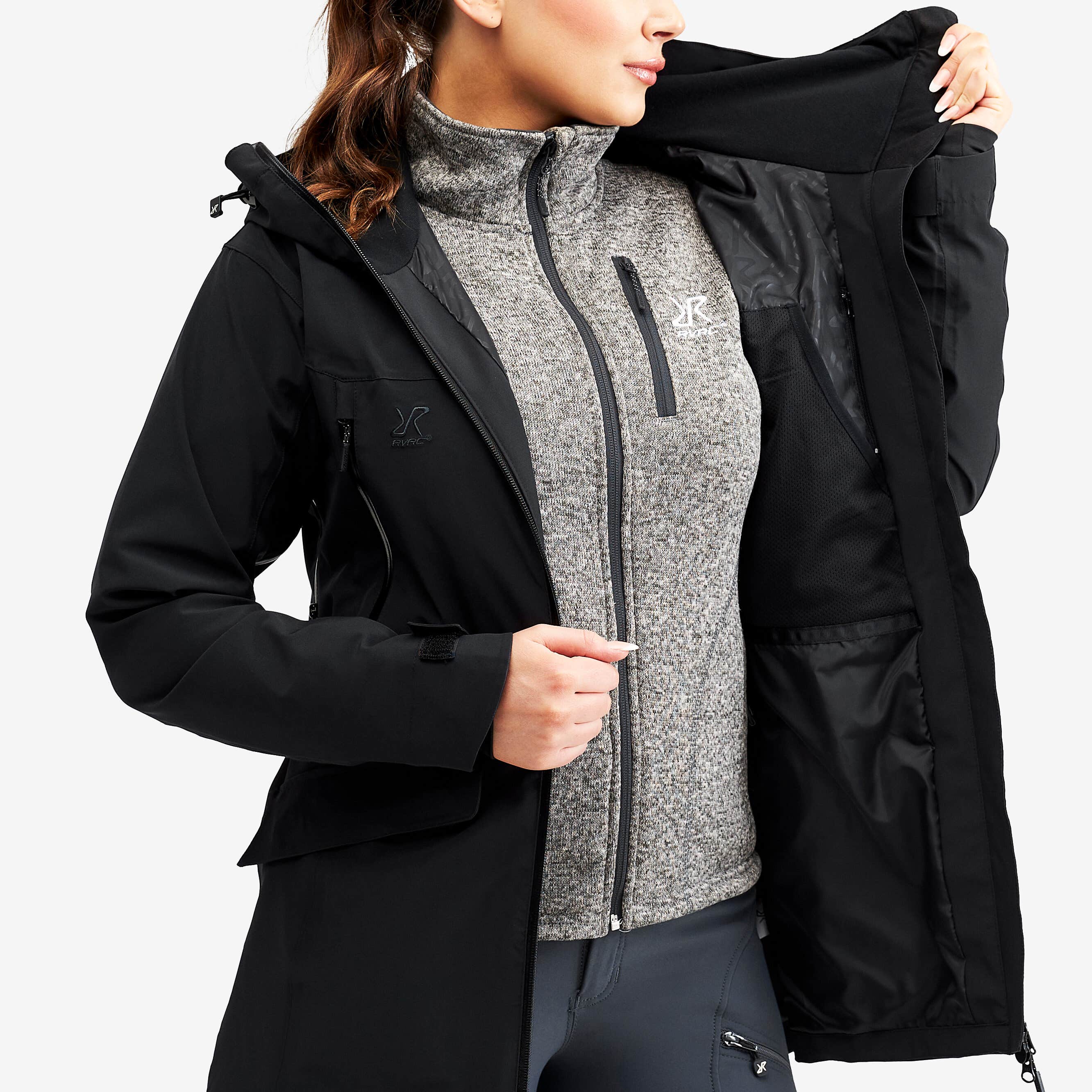 Monsoon Jacket Femme Black