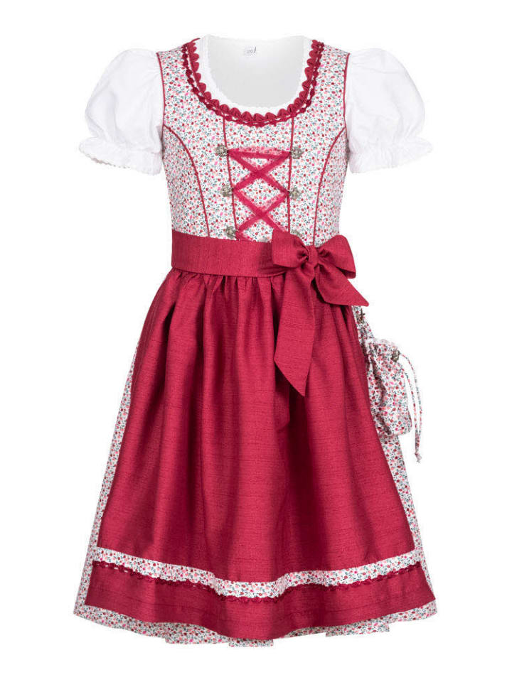 Nübler Kinderdirndl 3-teilig Doris in Beere günstig kaufen