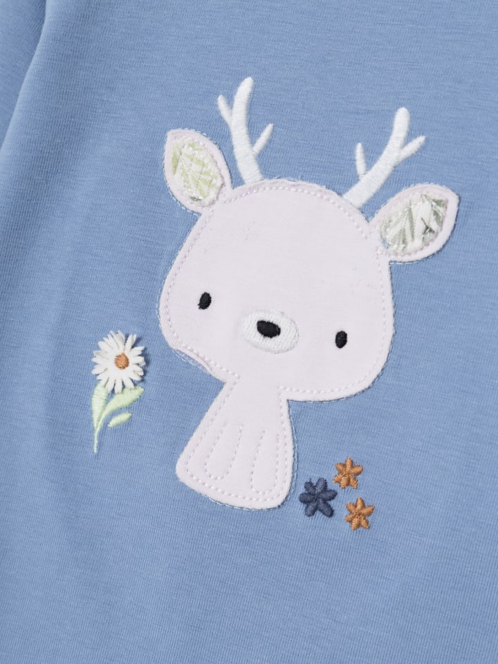 name it Mädchen Longsleeve bestickt in Blau günstig kaufen