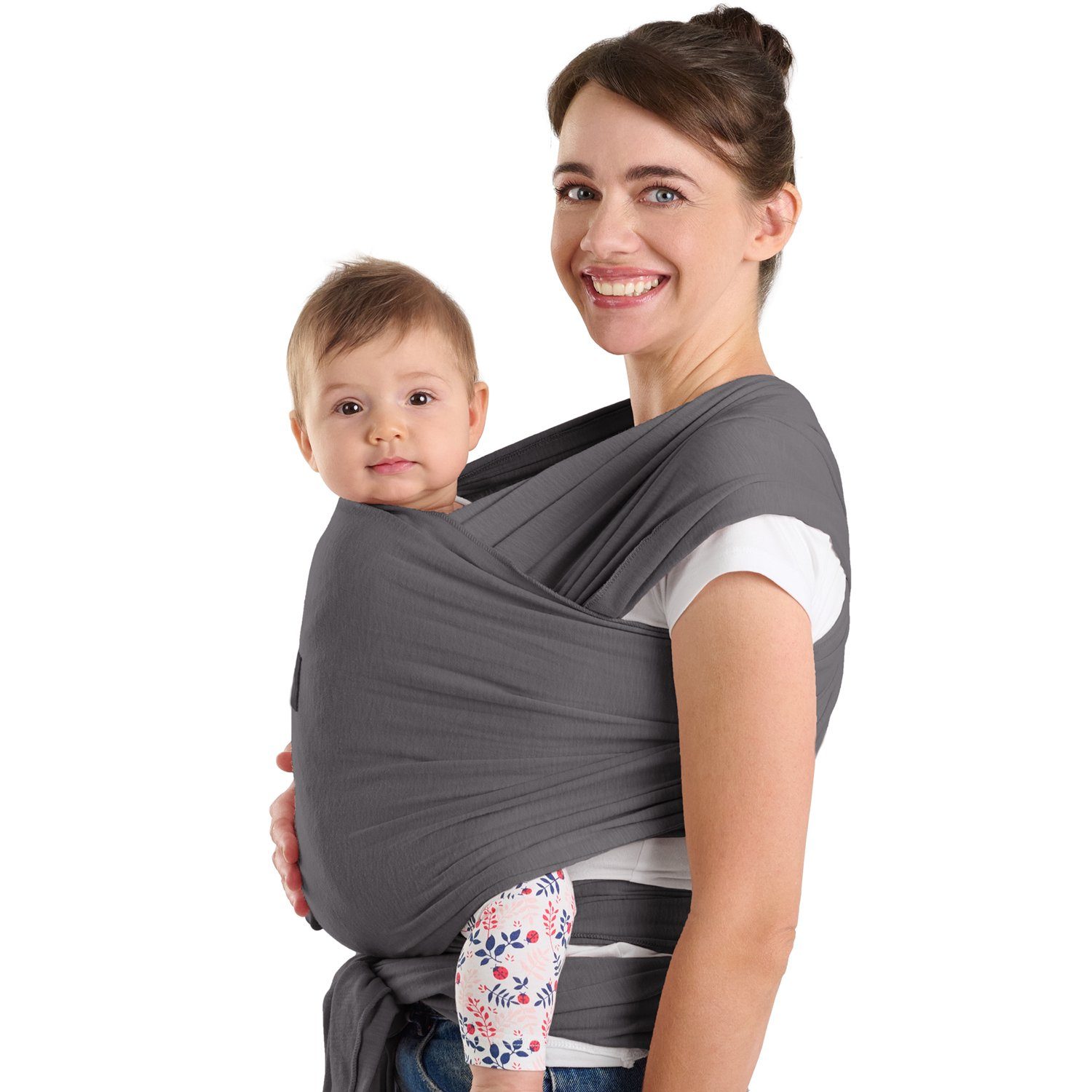 Laleni Tragetuch Babytragetuch für Neugeborene - 100% weiche Bio-Baumwolle, elastisch bis 16kg