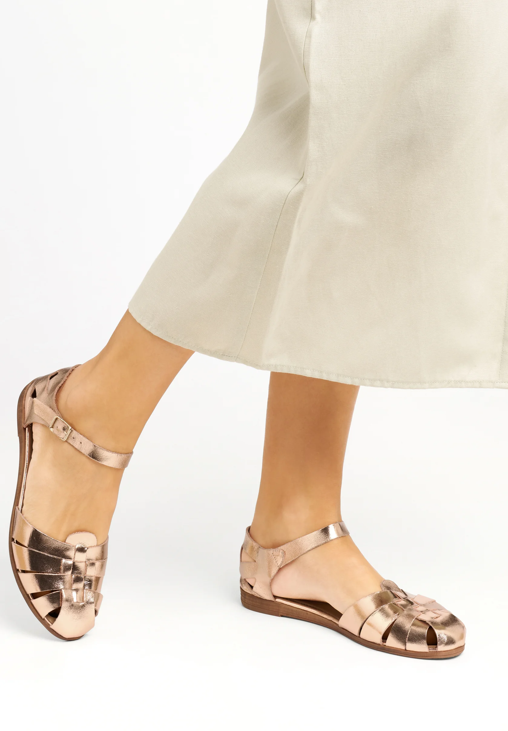 Frau Shoes CAGED FISHERMAN - Bailarinas con tira