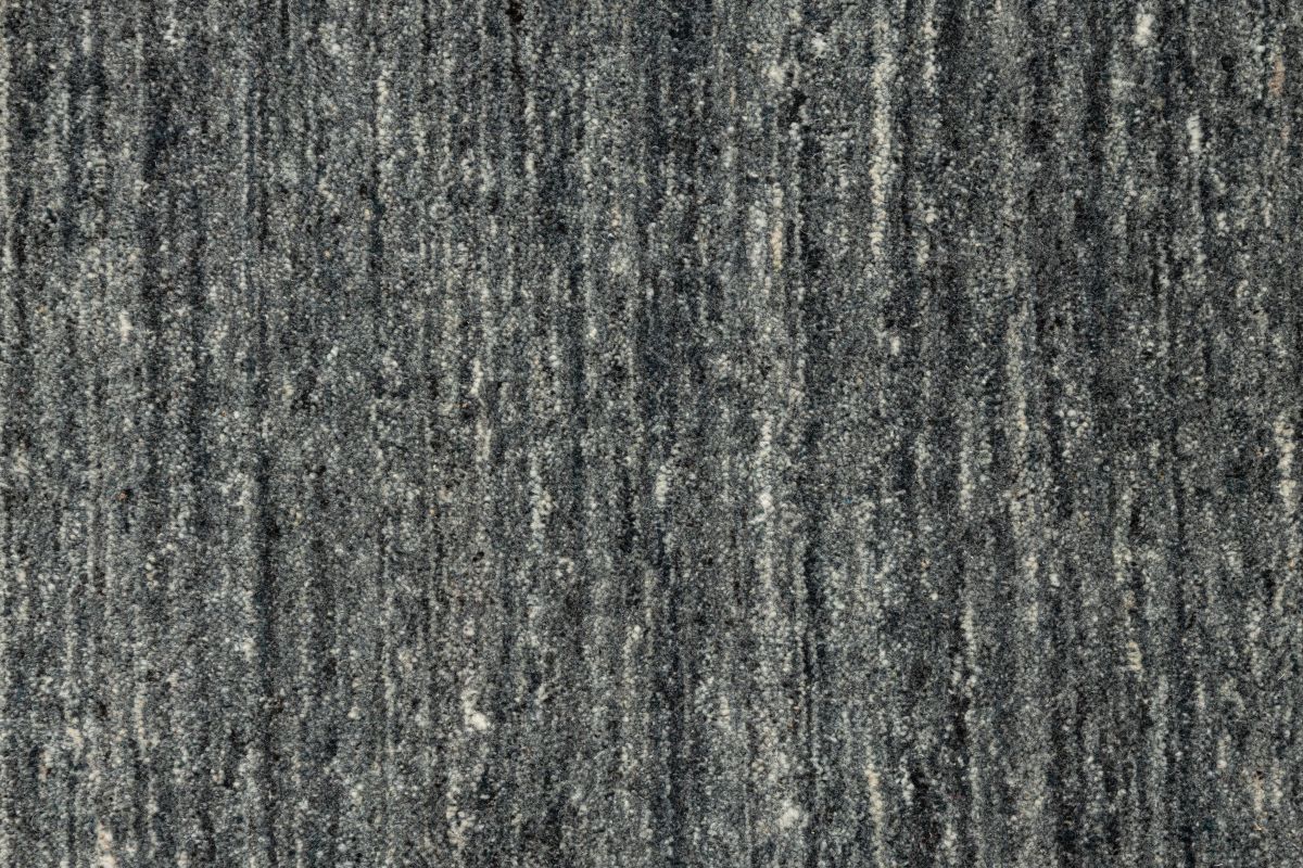 Handloom aus Indien Pure uni Anthrazit 170 x 240 cm