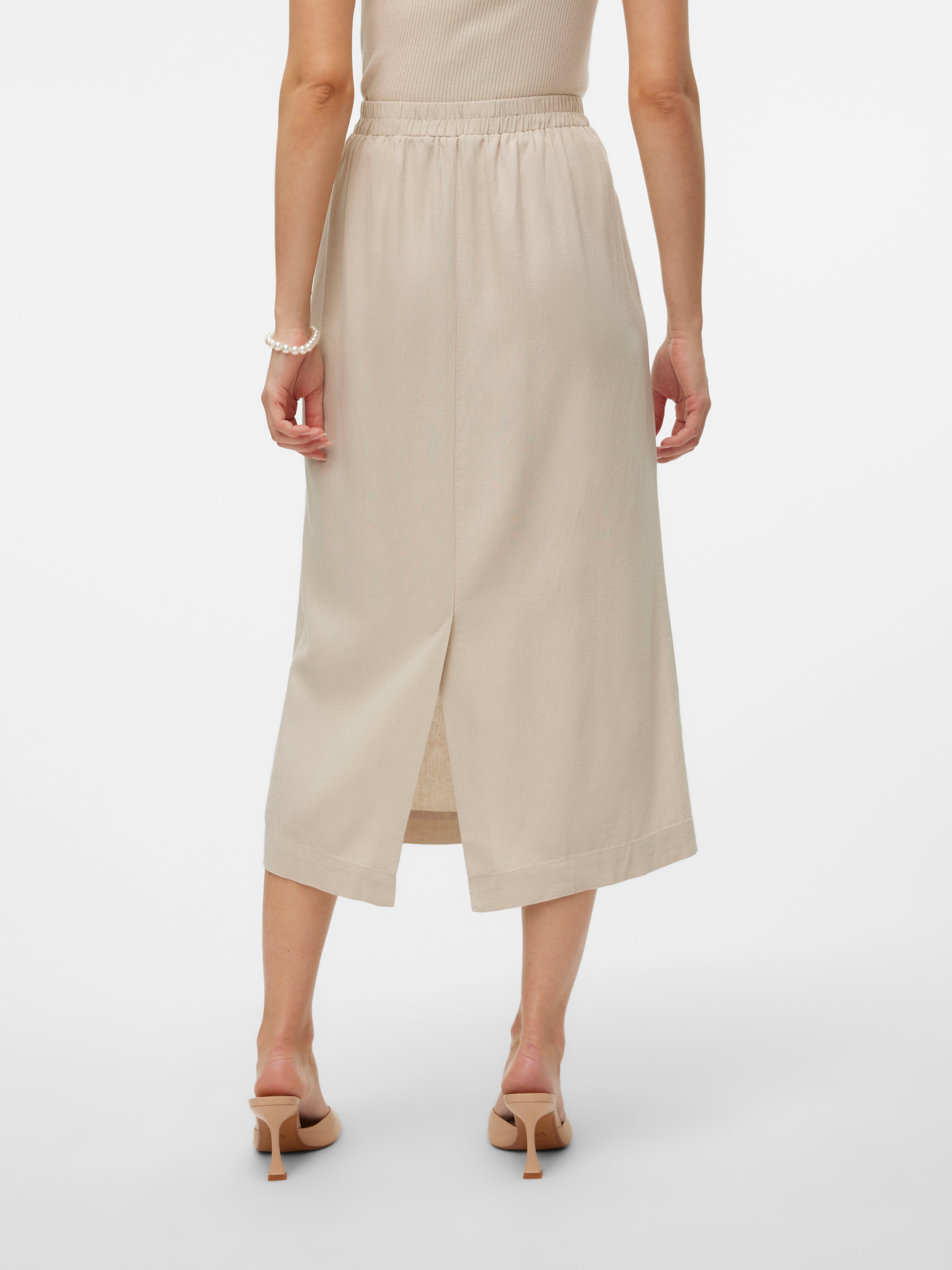 VMMYMILO Hohe Taille Langer Rock