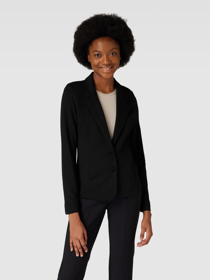 Blazer mit seitlichen Eingrifftaschen Modell 'Daniela' in schwarz