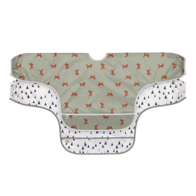 Lot de 2 bavoirs manches longues avec poche Little Forest Renard Lässig