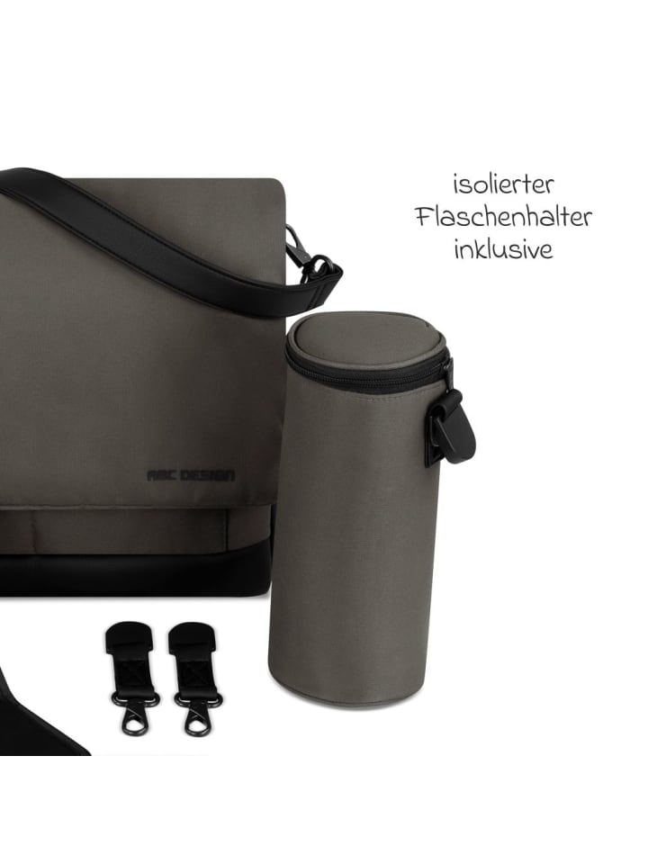 ABC-Design Wickeltasche Urban - inkl. Wickelunterlage in grau günstig kaufen onesize