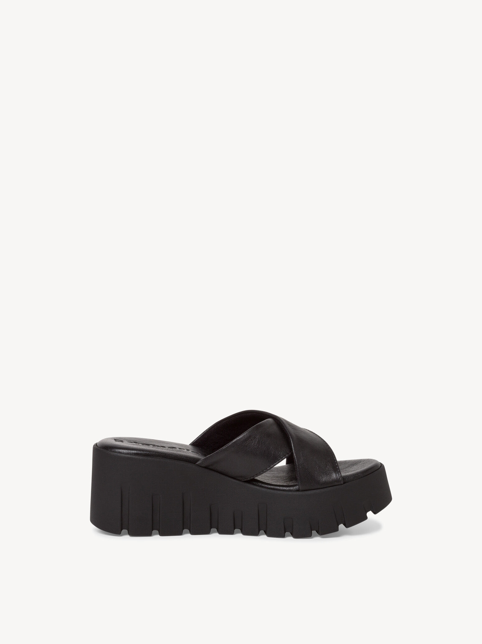 Mule en cuir - noir