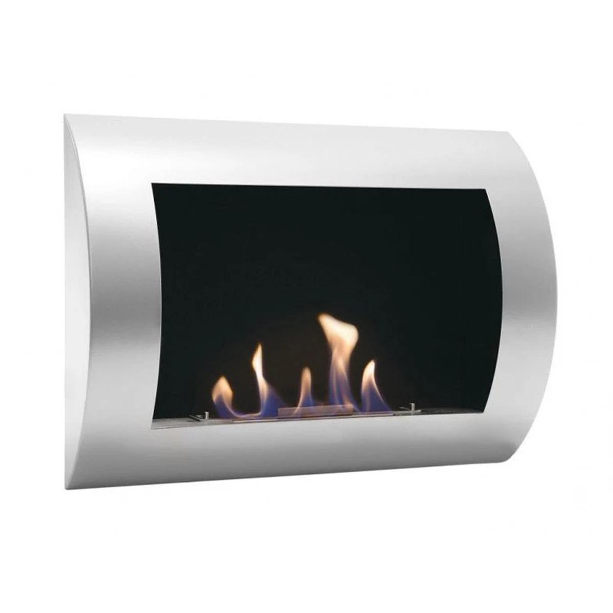 ScandiFlames Ozean Bio-Wandkamin, Edelstahl, H: 45 cm x L: 60 cm x B: 13,4 cm, 0,7 l Bioethanol, Brenndauer ca. 1,5-2,5 Stunden, 1,75 kW.