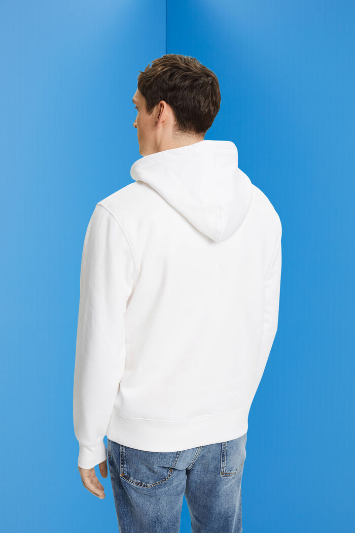 Baumwoll-Kapuzensweatshirt mit Logo