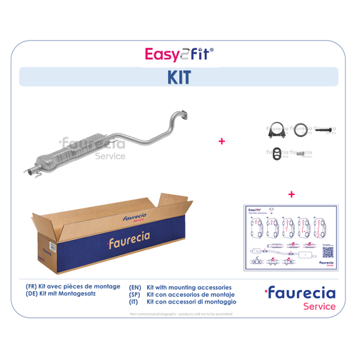 FAURECIA MITTELSCHALLDAEMPFER FS40455 - ATU