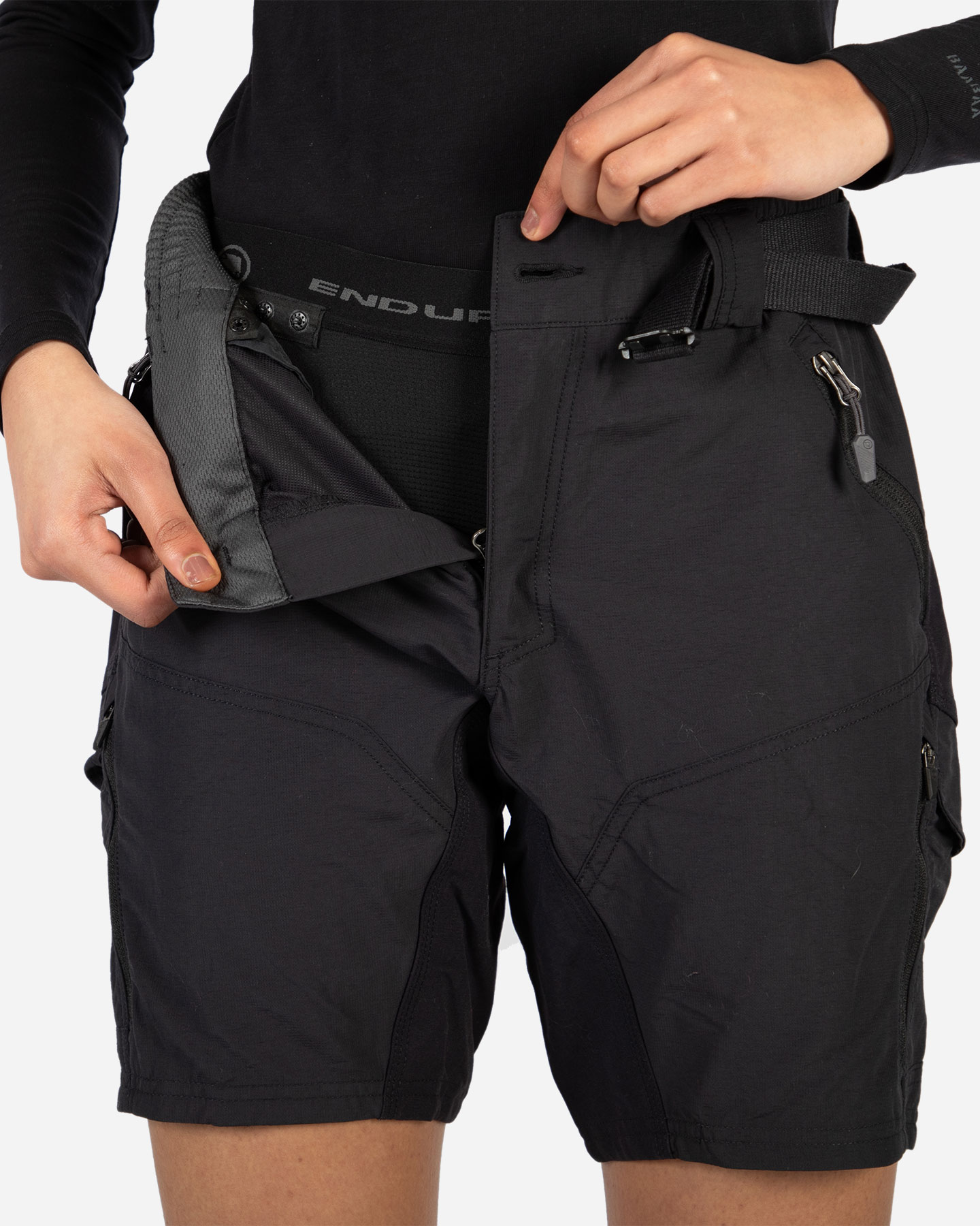 Hummvee Lite W Endura Cycling Shorts E6194BK