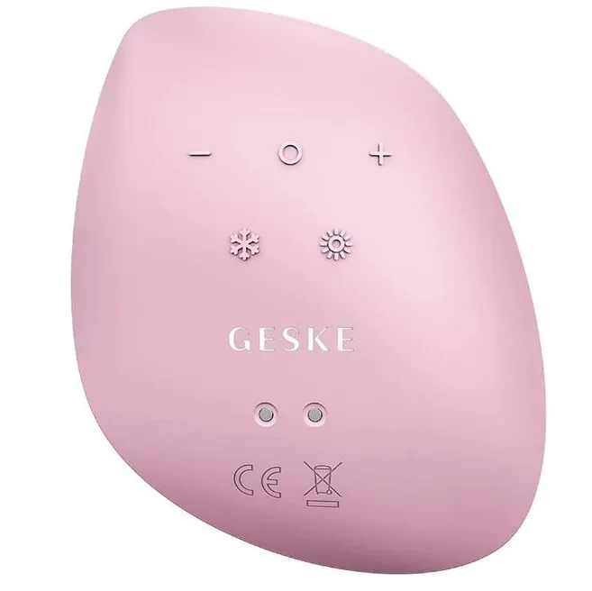 Geske Sonic Warm & Cool Mask 9in1 Sonic Facial Massage Pink