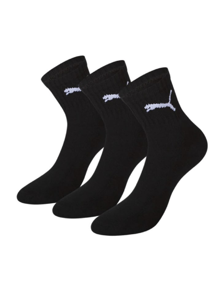 Puma Socken PUMA SHORT CREW 3P UNISEX in Schwarz günstig kaufen