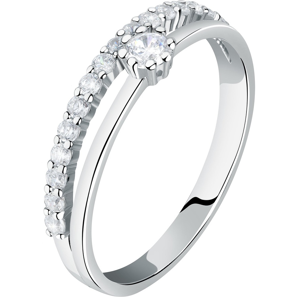 Live Diamond Bague pour femme 375 Or blanc recyclé or blanc Bague
