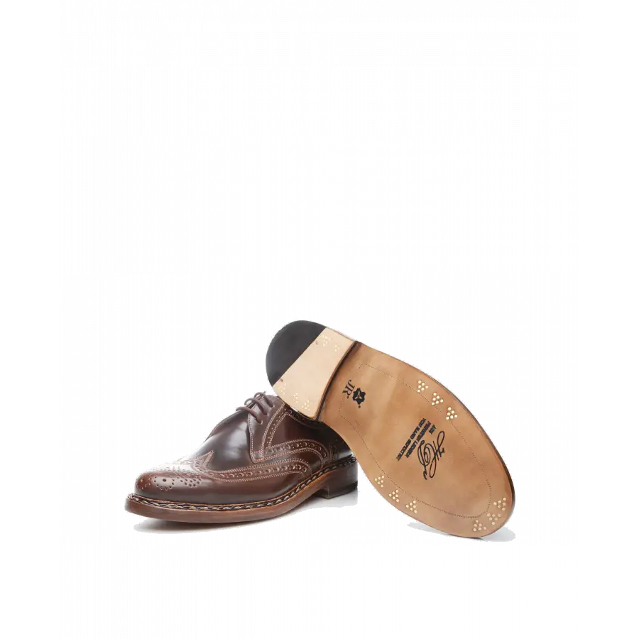 Heinrich Dinkelacker - Businessschuhe Derby BUDA FULL-BROGUE C Cordovan - braun