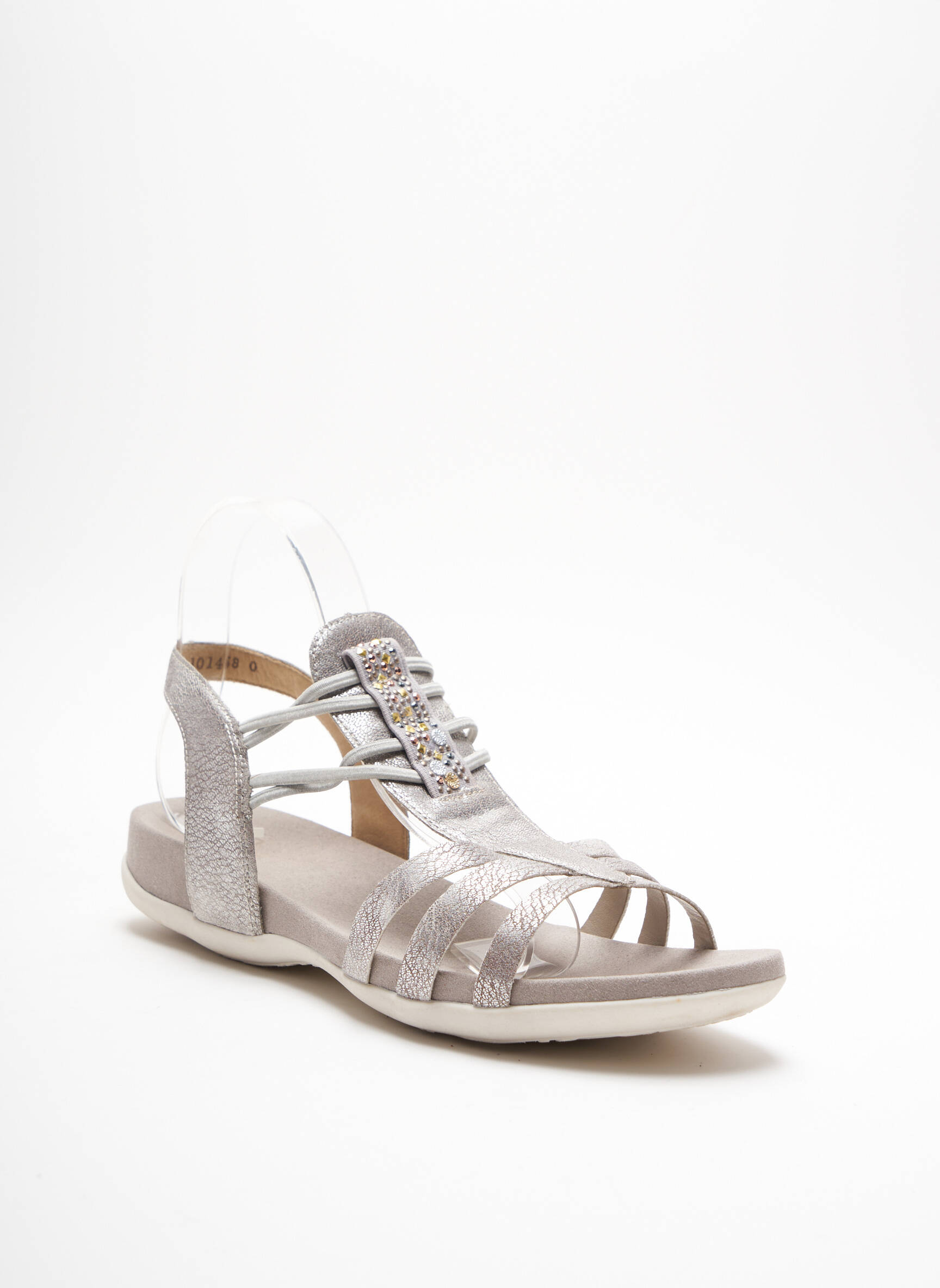 Rieker Sandales Nu Pieds Femme couleur gris
