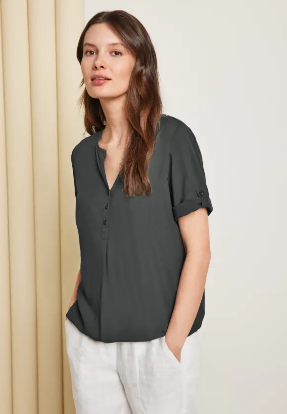 CECIL Unifarbene Basic Bluse