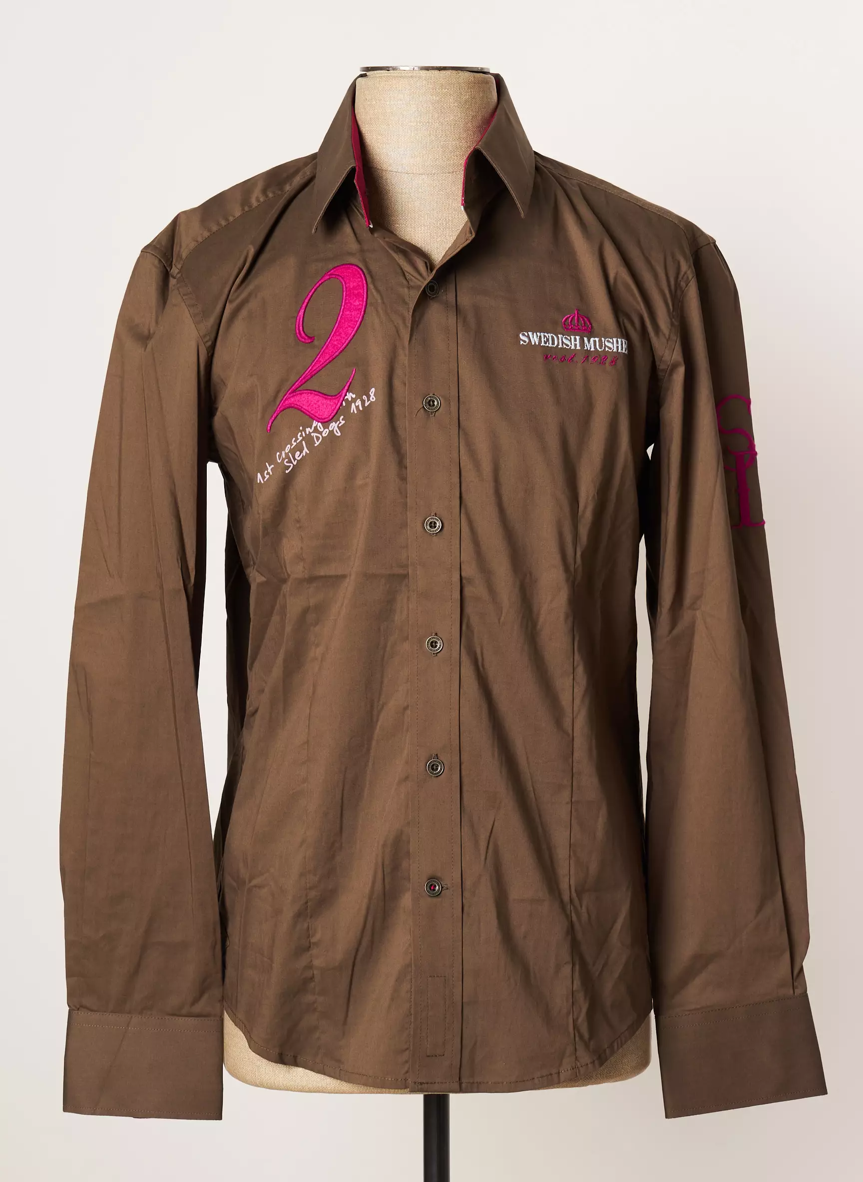 Vestiaires Principaute Cannoise Manches Longues Homme couleur marron