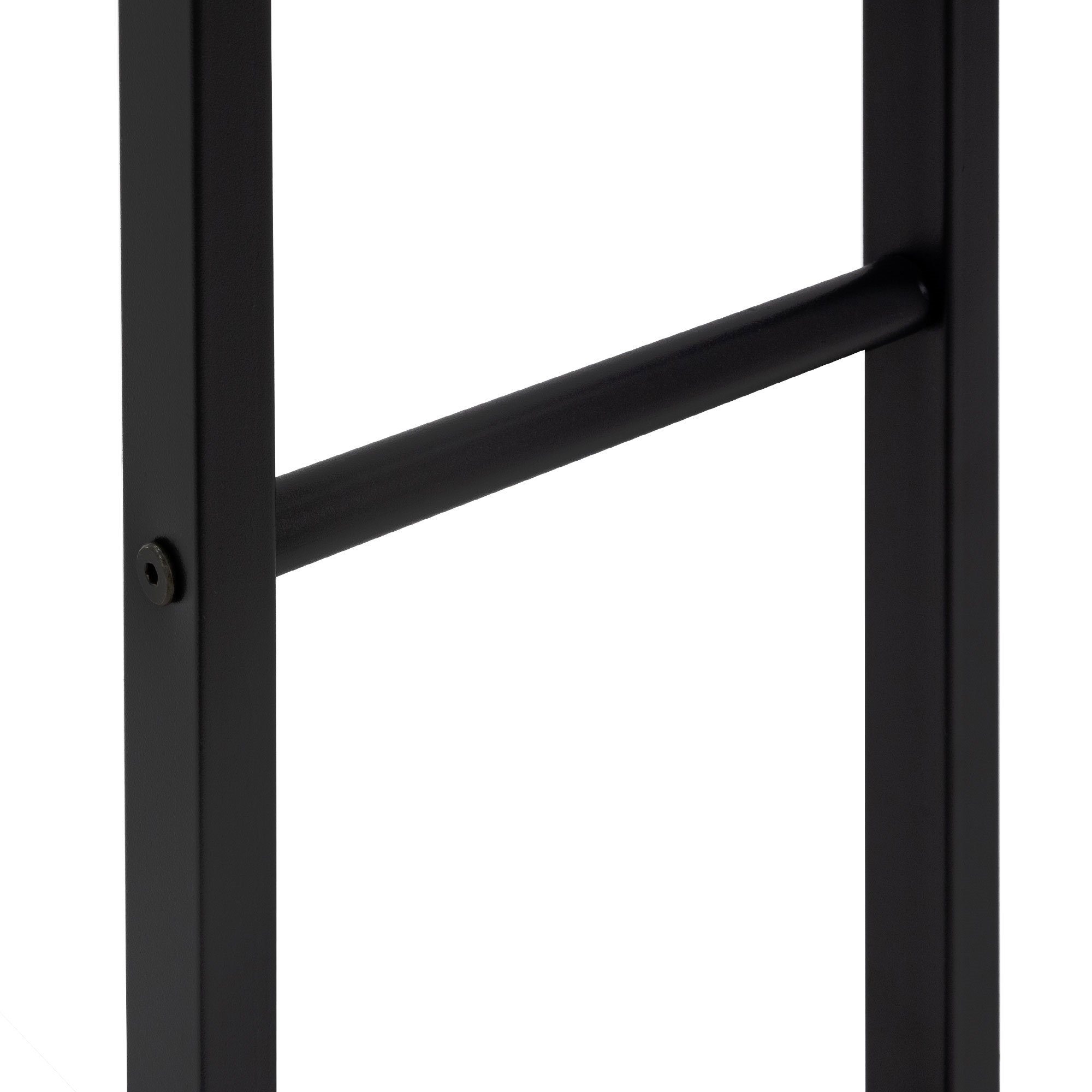ML-DESIGN Kaminholzregal Brennholzregal Holzaufbewahrung Kaminholzständer Kaminholzhalter, BxTxH:25x40x150 cm, Schwarz 40x150x25cm rechteckig Metall Innen/Außen