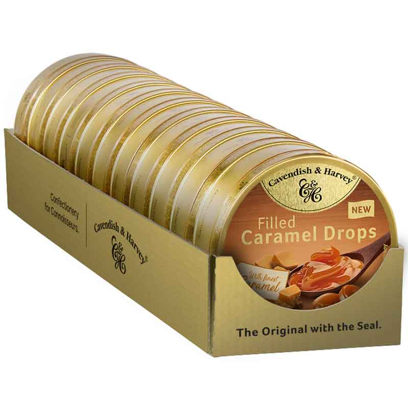 Cavendish & Harvey Filled Caramel Drops with finest Caramel 130g
